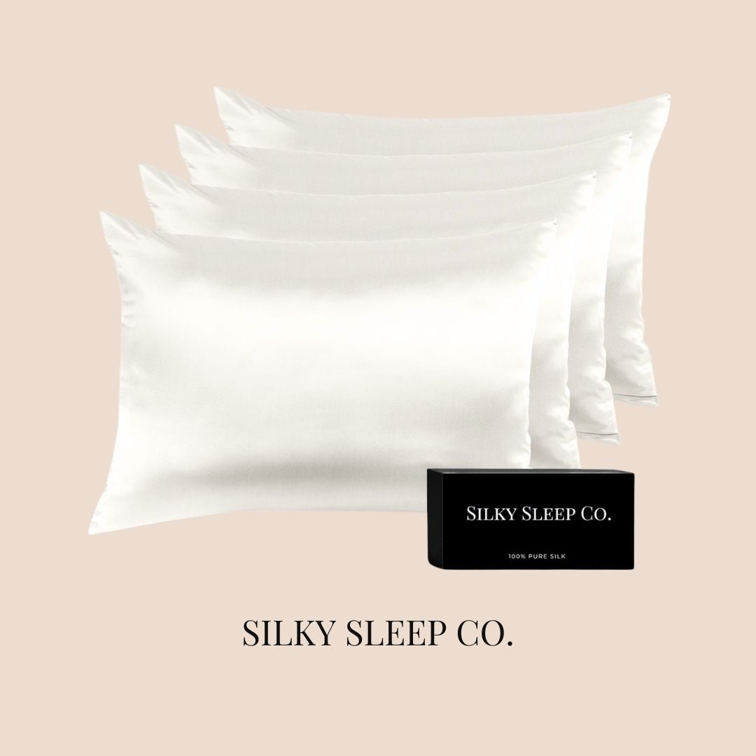 SilkySleep - Taie rectangulaire 100% Soie Blanc