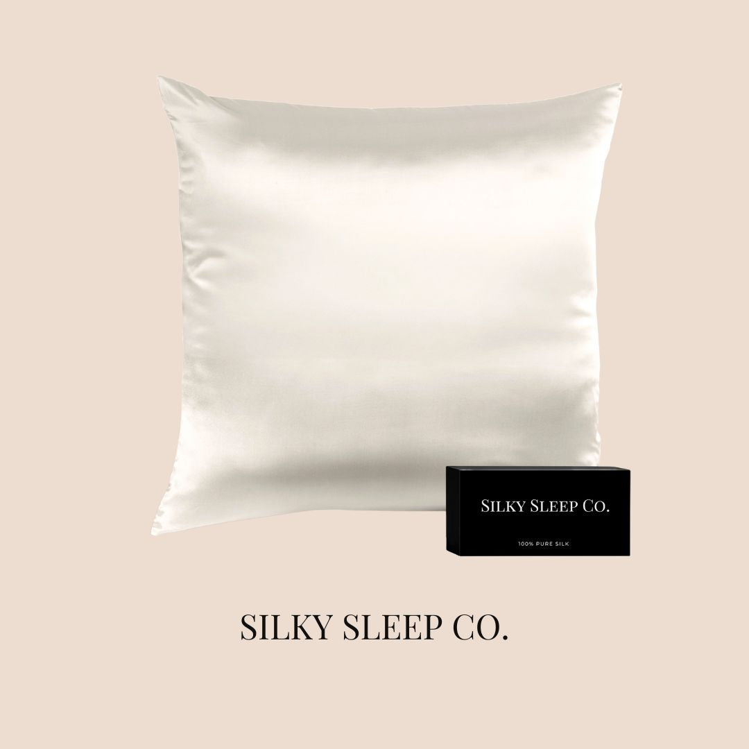 SilkySleep - Taie rectangulaire 100% Soie Blanc