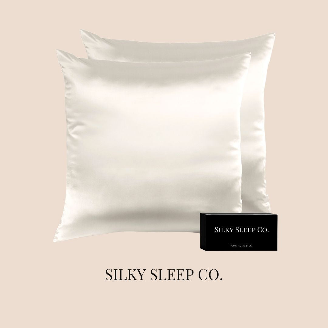 SilkySleep - Taie rectangulaire 100% Soie Blanc