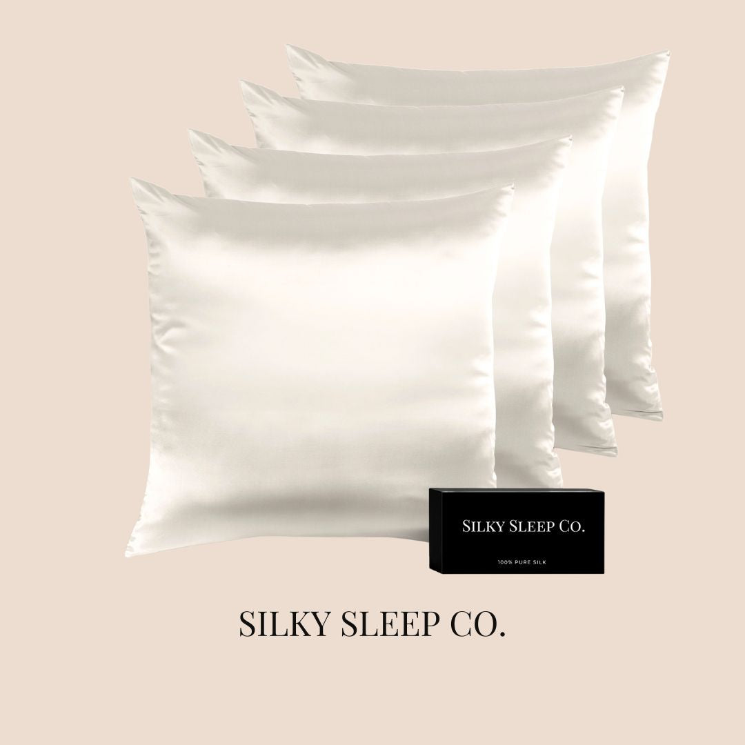 SilkySleep - Taie rectangulaire 100% Soie Blanc