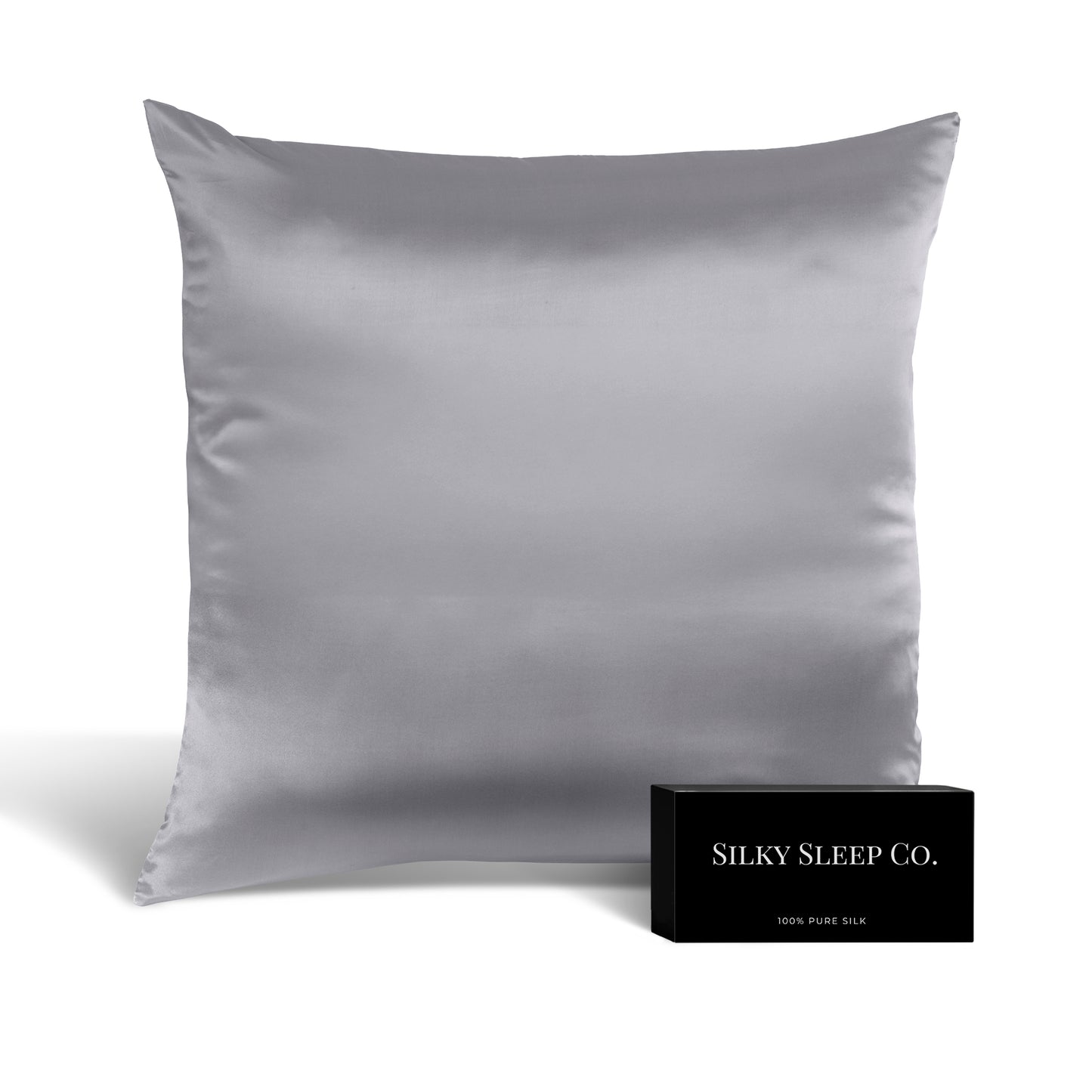 SilkySleep - Taie rectangulaire 100% soie Bleu Nuit