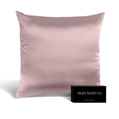 SilkySleep - Taie rectangulaire 100% Soie Rose Pale