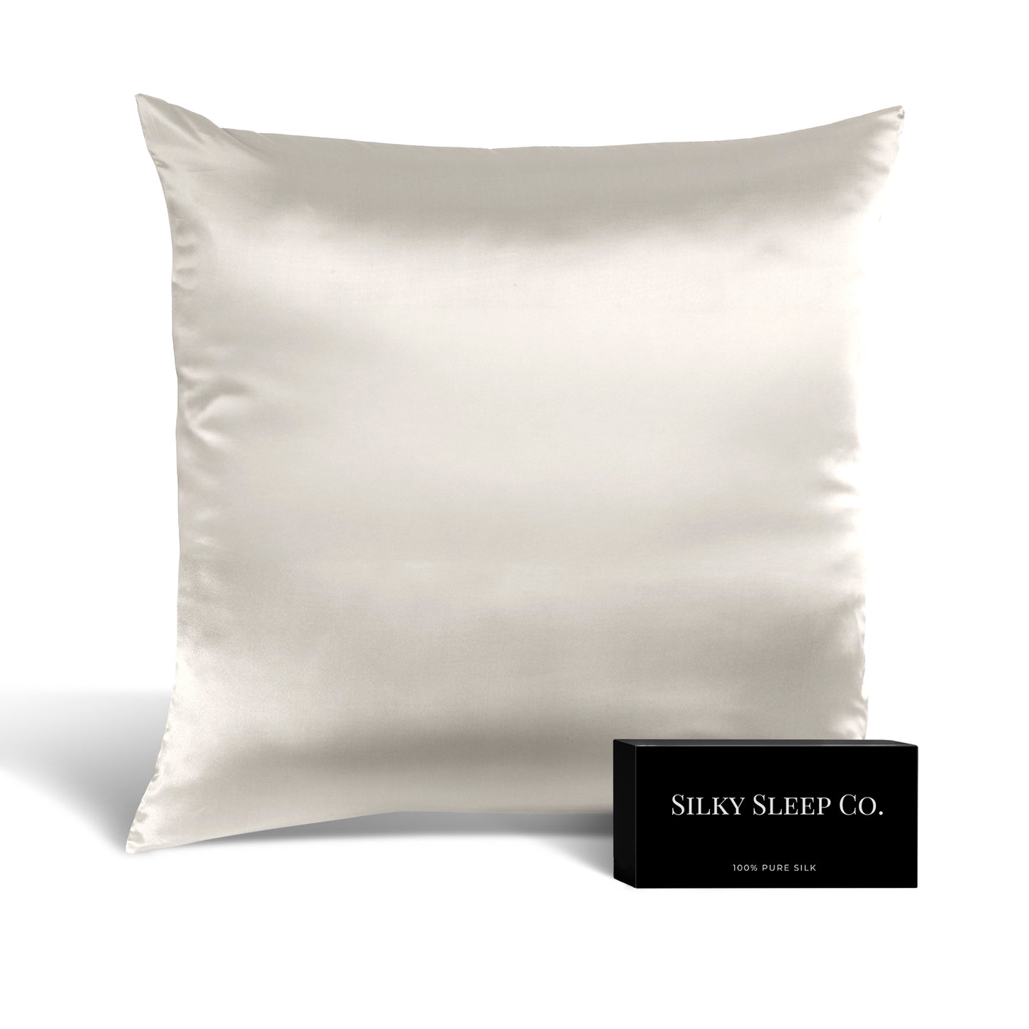 SilkySleep - Taie rectangulaire 100% Soie Blanc