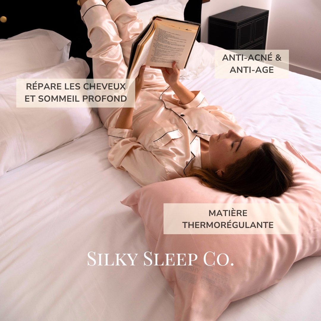 SilkySleep Silk pillowcase - SilkySleep